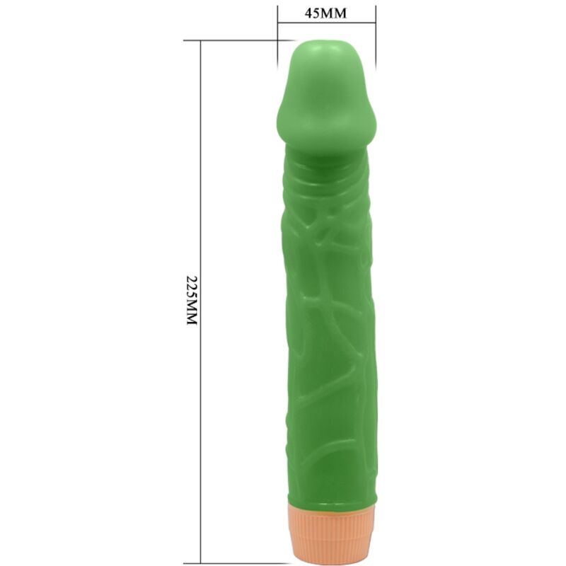 Baile - bill vibrador realístico 22.5 cm verde