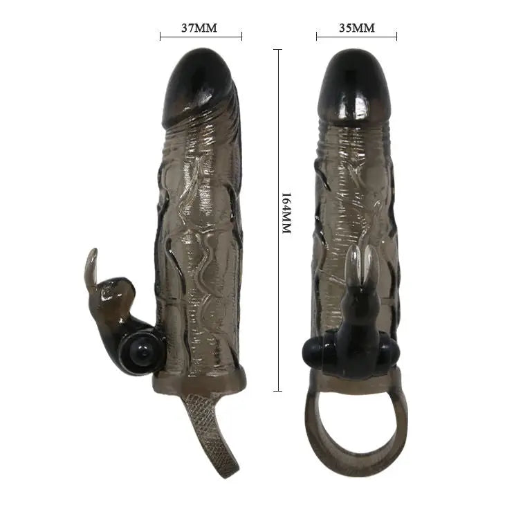 Baile - brave man funda realistica pene con rabbit 16.5 cm