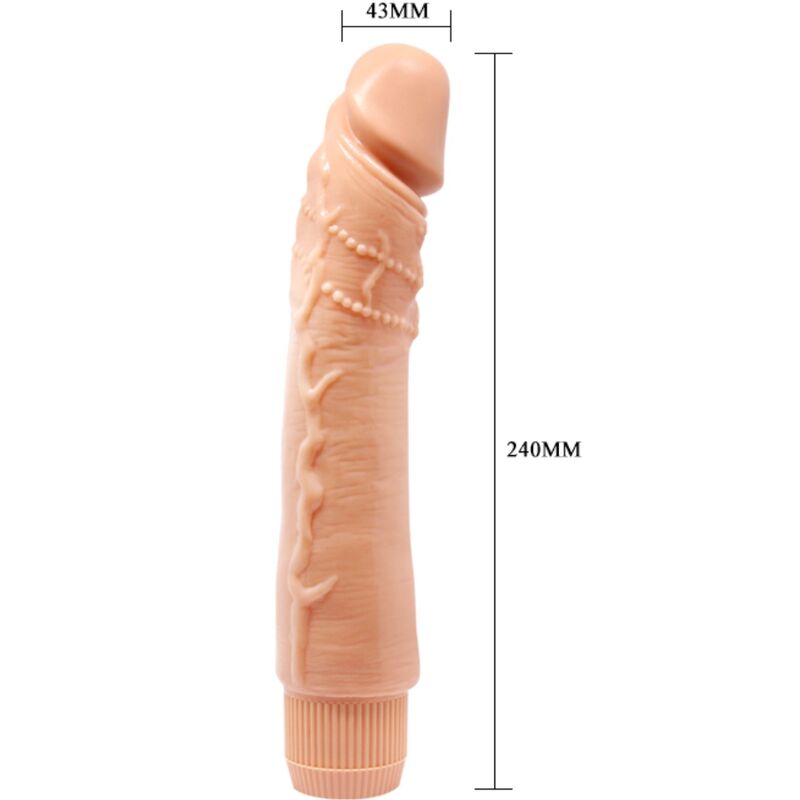 Baile - dybbuk vibrador realístico 24 cm natural