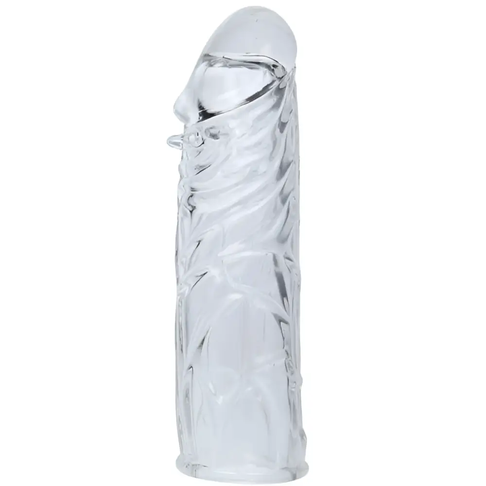 Baile - funda lila para el pene en silicona adaptable 13 cm