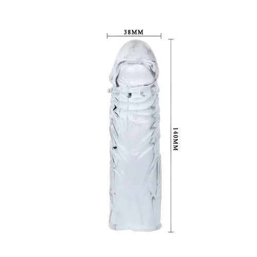 Baile - funda lila para el pene en silicona adaptable 13 cm