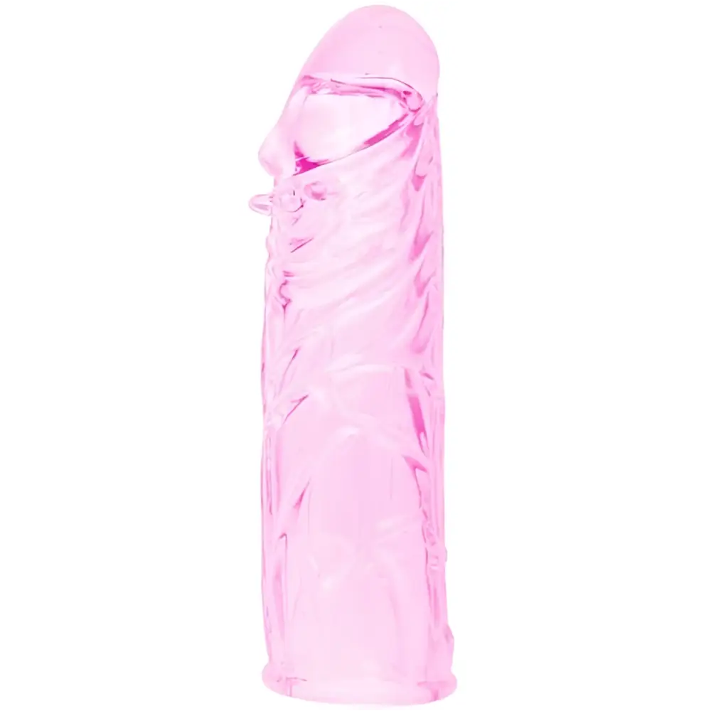 Baile - funda rosa pene silicona estimulante 13 cm
