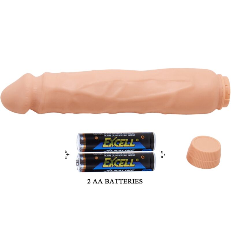 Baile - jack vibrador realístico 26 cm natural