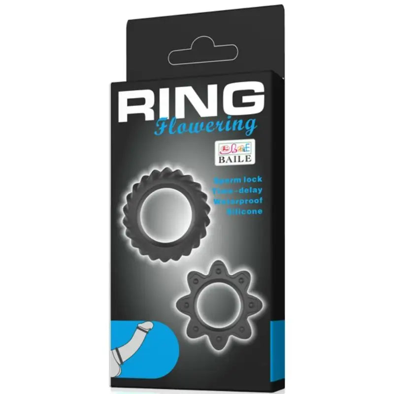 Baile - kit 2 anillos silicona ring flowering