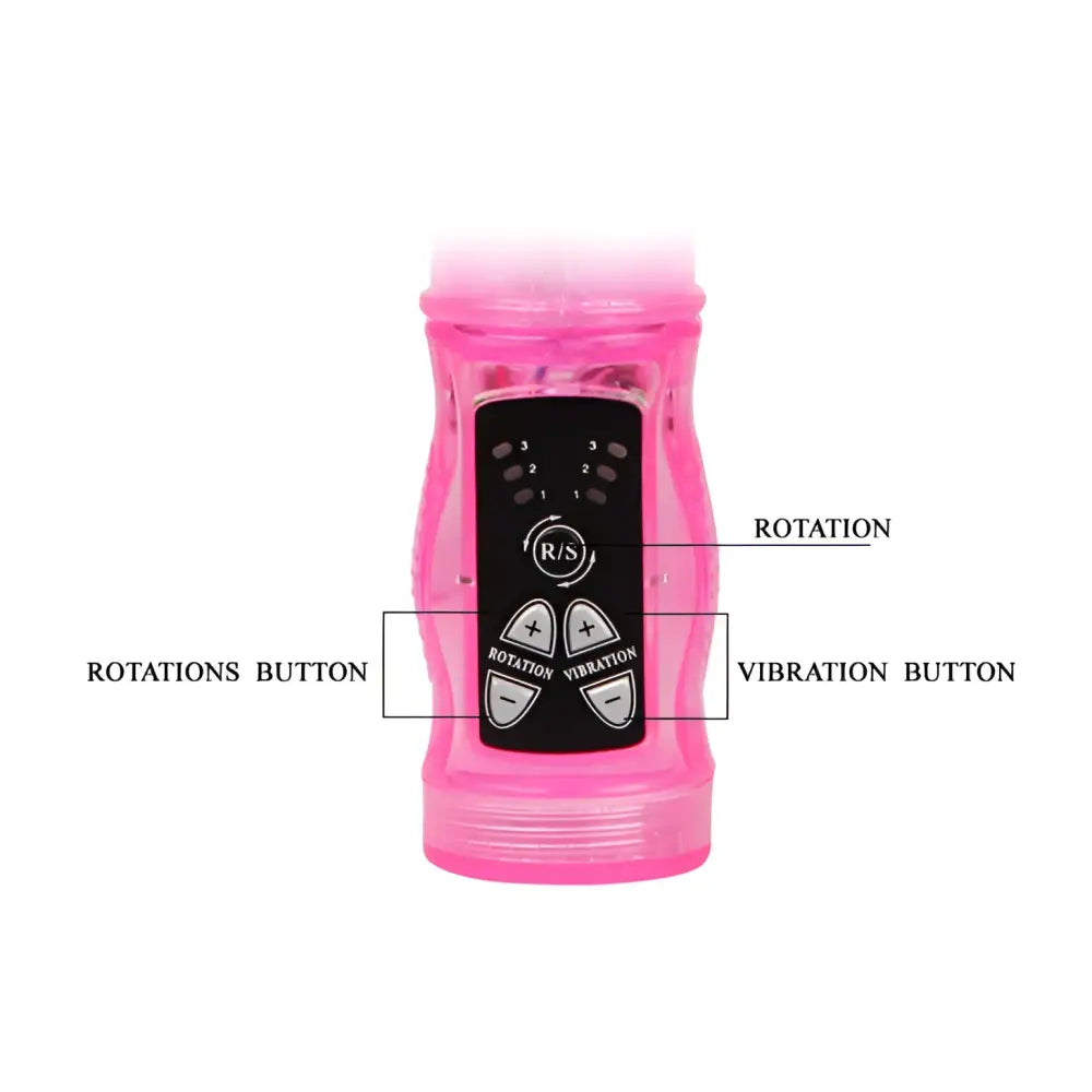 Baile - mini rotador rabbit rosa superestimulador