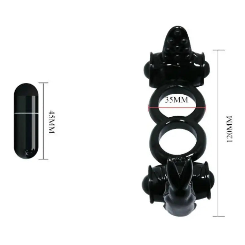 Baile - sweet ring anillo doble con rabbit doble