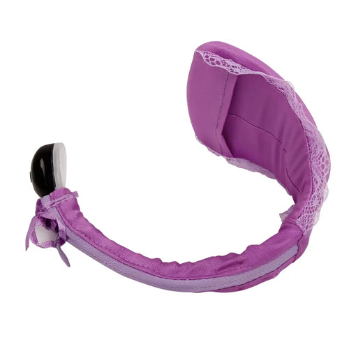 Baile - tanga con vibrador con control remoto lila
