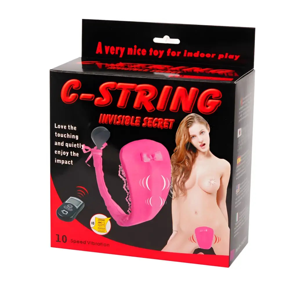 Baile - tanga con vibrador con control remoto lila