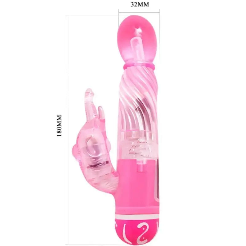 Baile - vibrador multivelocidad con estimulador lila