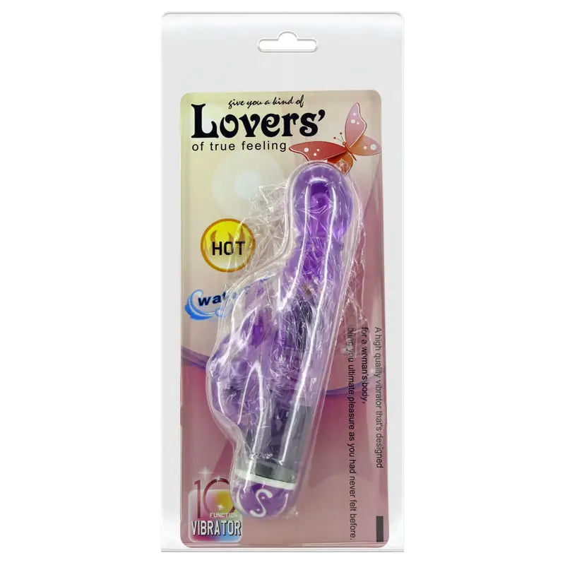 Baile - vibrador multivelocidad con estimulador lila