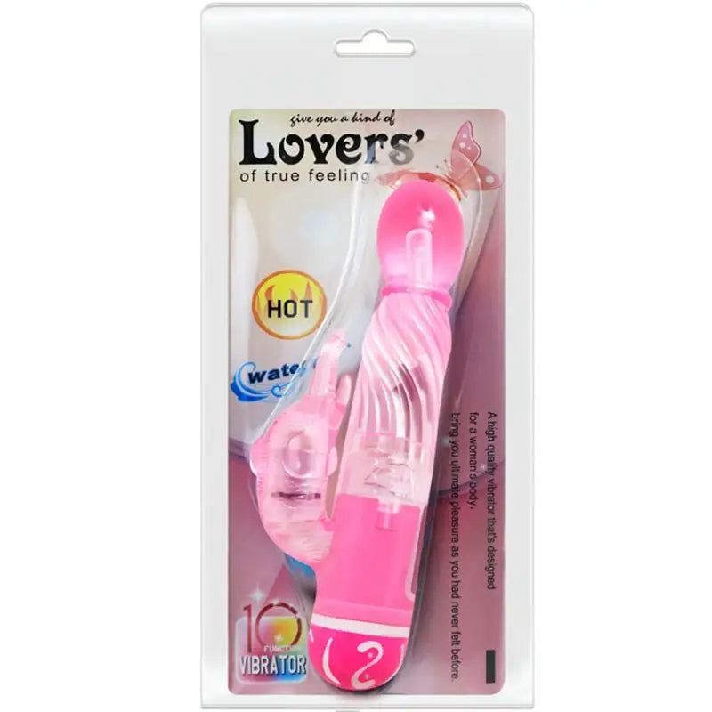 Baile - vibrador multivelocidad con estimulador rosa