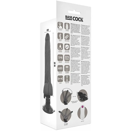Basecock - vibrador realístico articulable control remoto - — / NATURAL