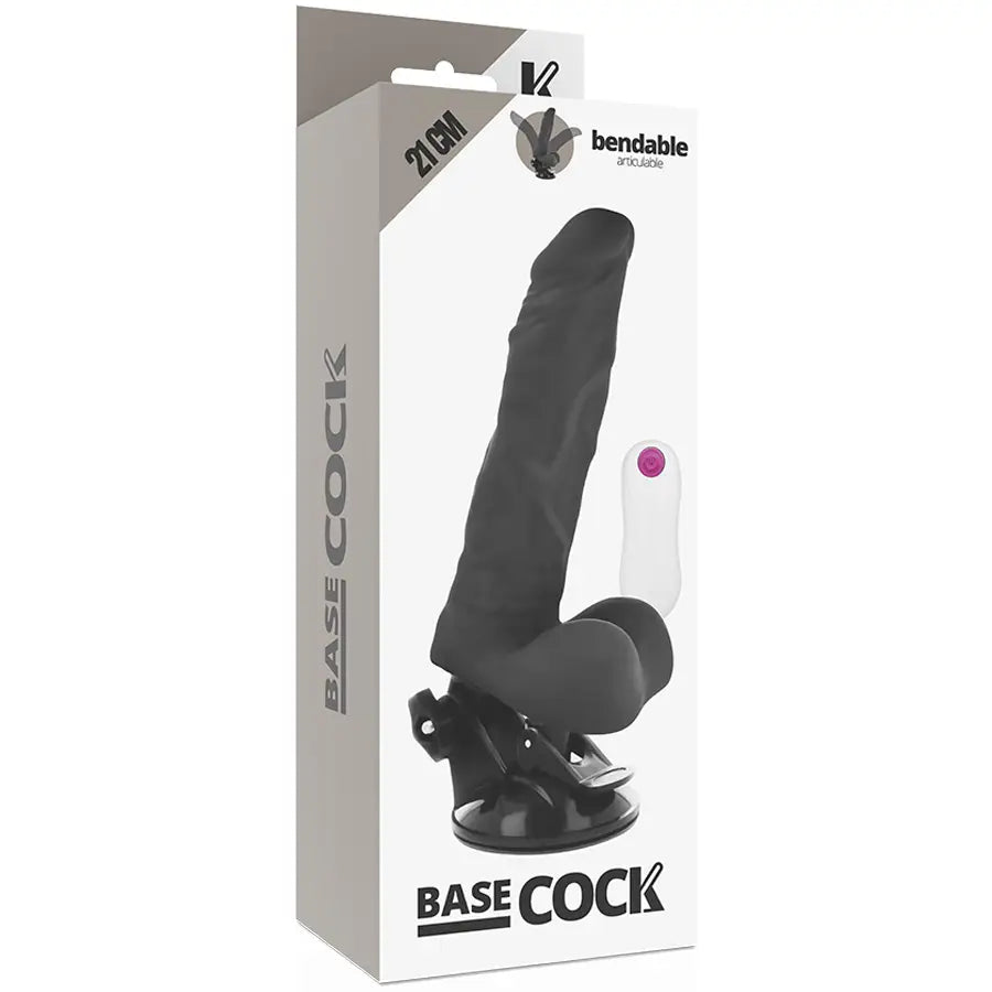Basecock - vibrador realístico articulable control remoto - — / NATURAL