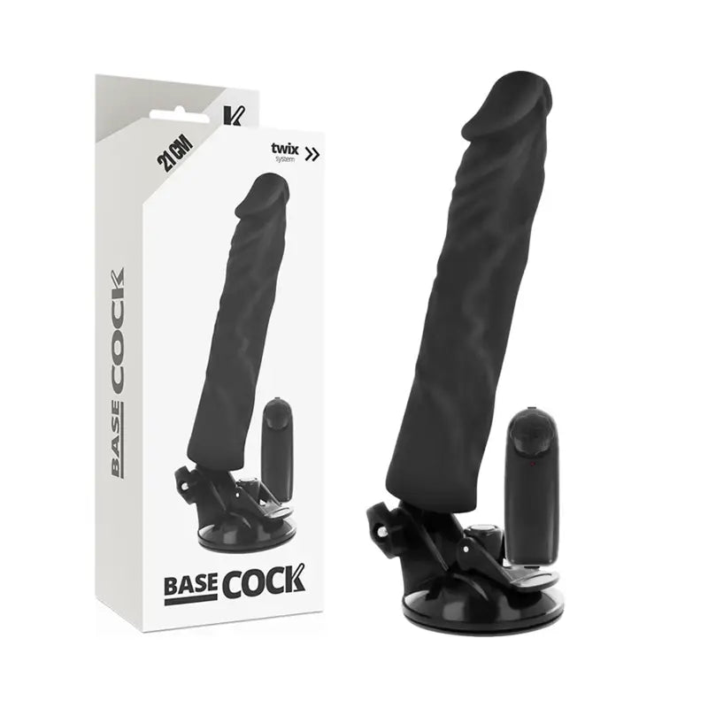 Basecock - vibrador realístico control remoto natural 21 cm - — / NATURAL