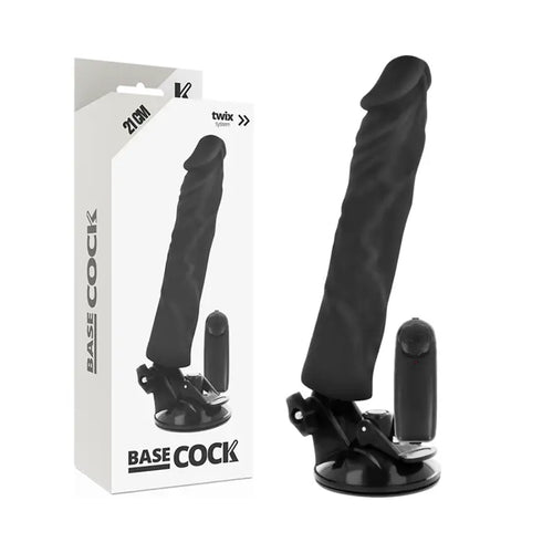 Basecock - vibrador realístico control remoto natural 21 cm - — / NATURAL