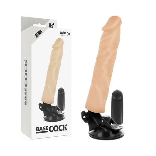 Basecock - vibrador realístico control remoto natural 21 cm - — / NATURAL