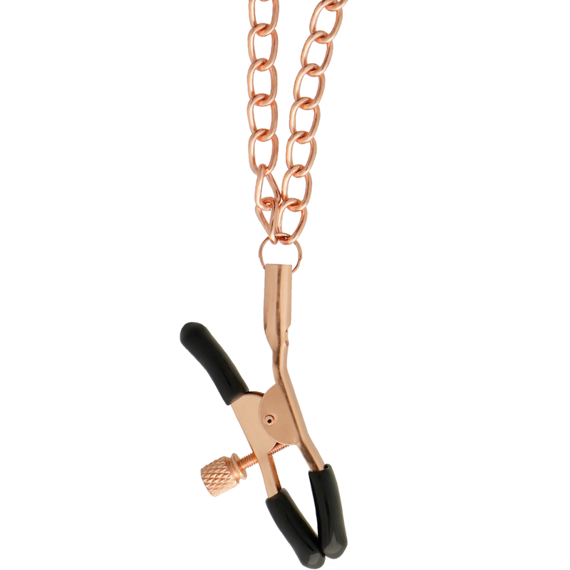 Begme - black edition collar con cadenas y pinzas pezones