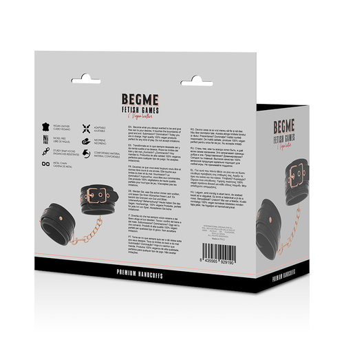 Begme - black edition esposas para manos con forro