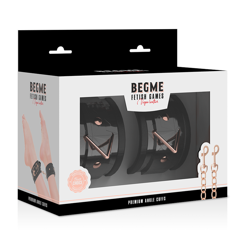 Begme - black edition esposas para tobillos con forro