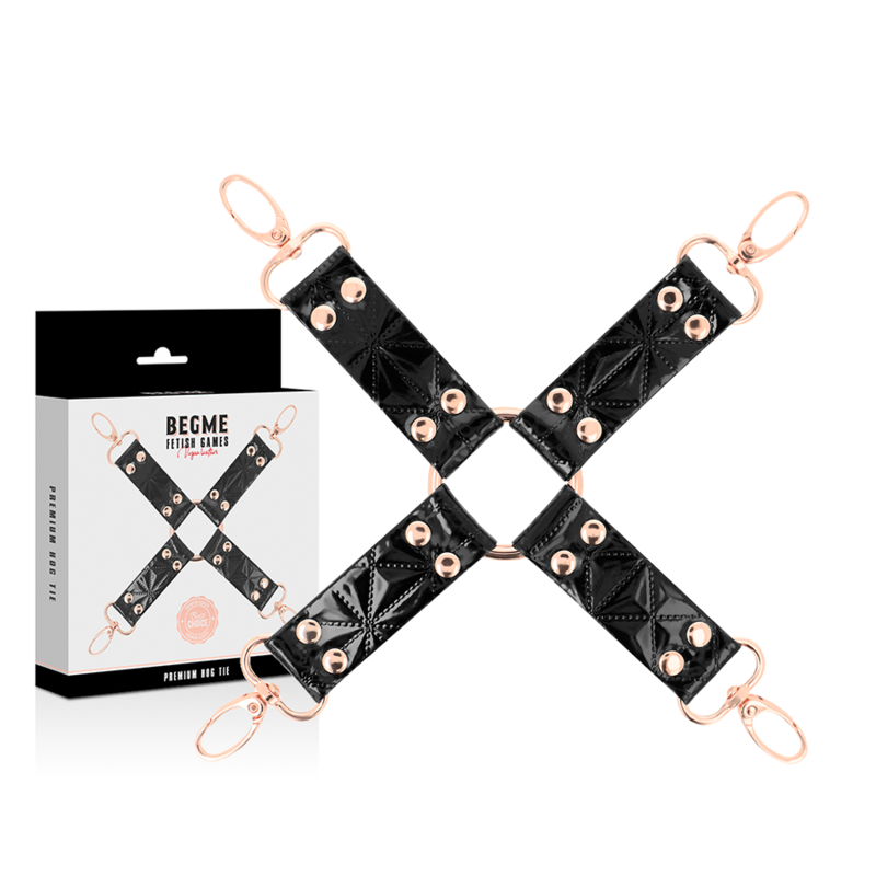 Begme - black edition hog tie cuero vegano