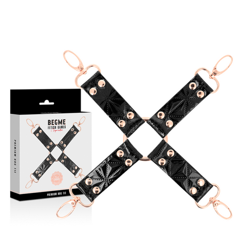 Begme - black edition hog tie cuero vegano