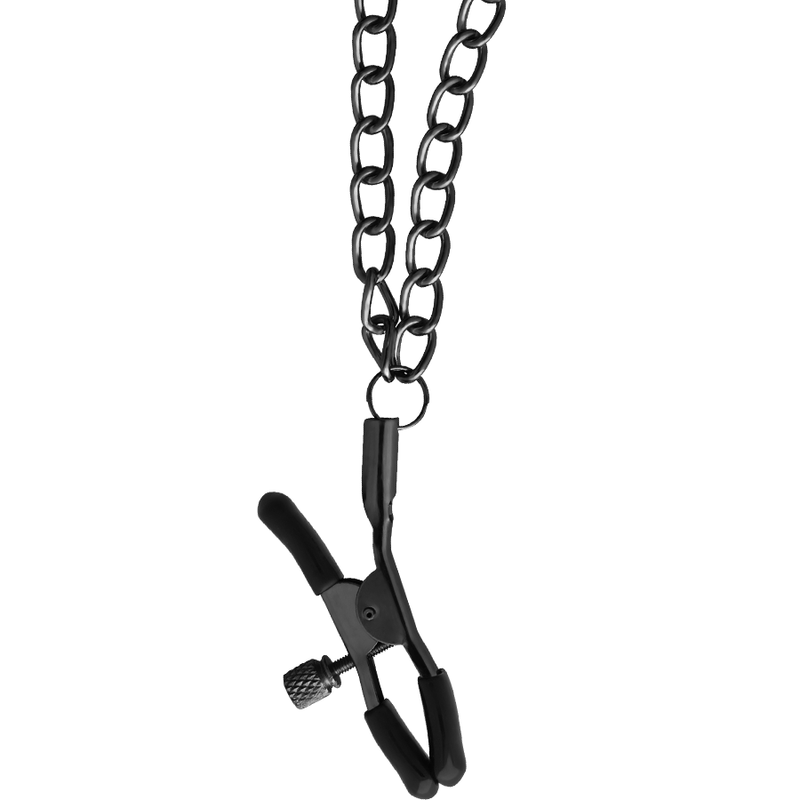 Begme - red edition collar con cadenas y pinzas pezones