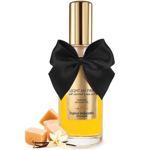 Bijoux - aceite masaje efecto calor aroma caramelo