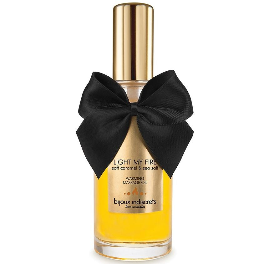 Bijoux - aceite masaje efecto calor aroma caramelo