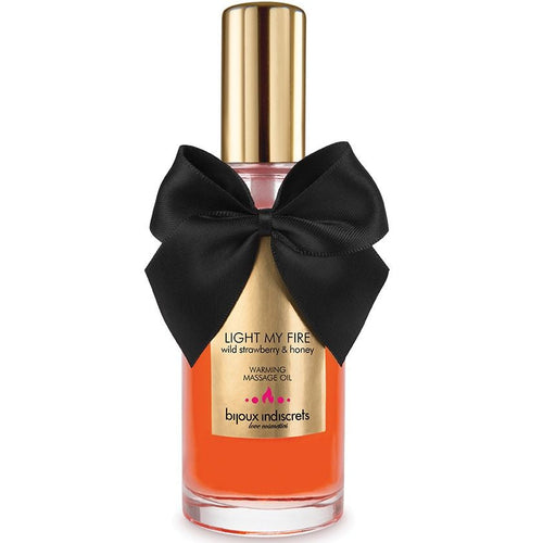 Bijoux - aceite masaje efecto calor aroma fresa