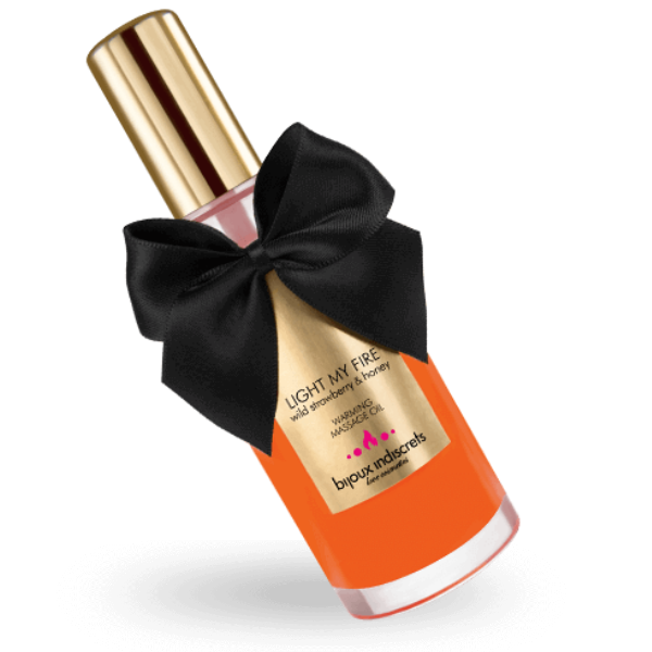 Bijoux - aceite masaje efecto calor aroma fresa