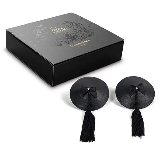 Bijoux - burlesque cubrepezones negro