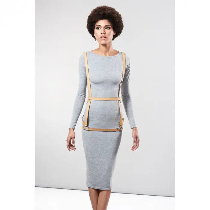 Bijoux - indiscrets maze arnés forma de vestido marron