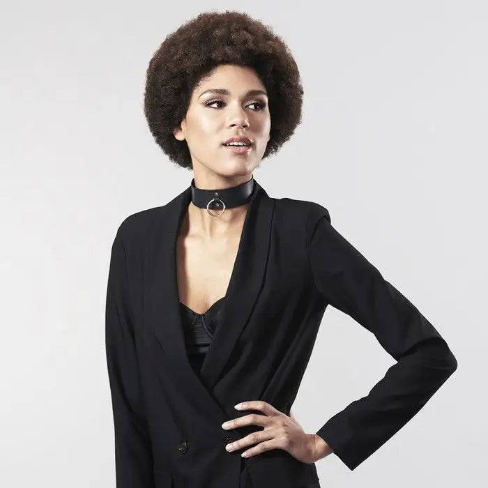 Bijoux indiscrets maze - collar con correa negro