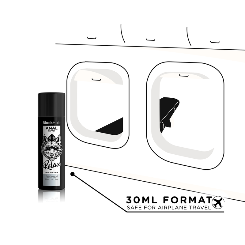 Black hole - anal repair base agua relax con hyaluron 30 ml