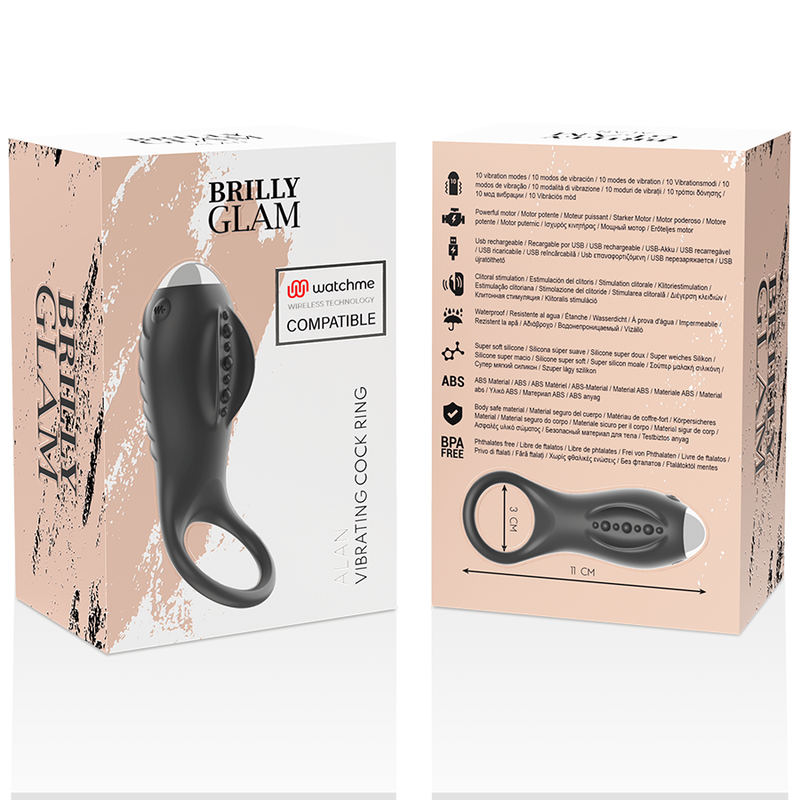 Brilly glam - alan anillo compatible con watchme wireless