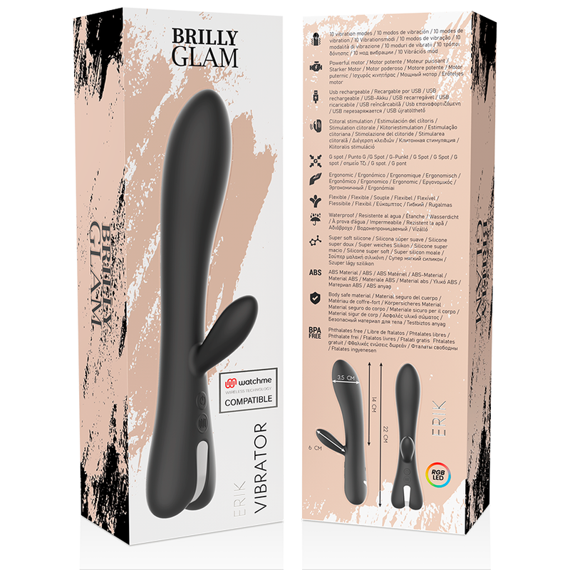 Brilly glam - erik vibrador compatible con watchme wireless