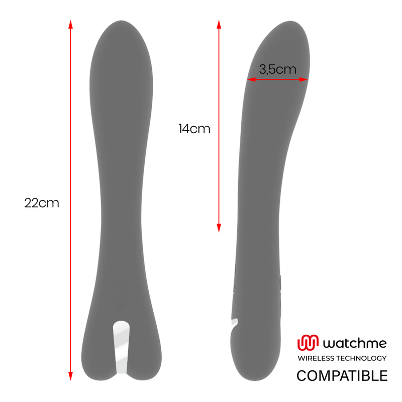 Brilly glam - ryan vibrador compatible con watchme wireless