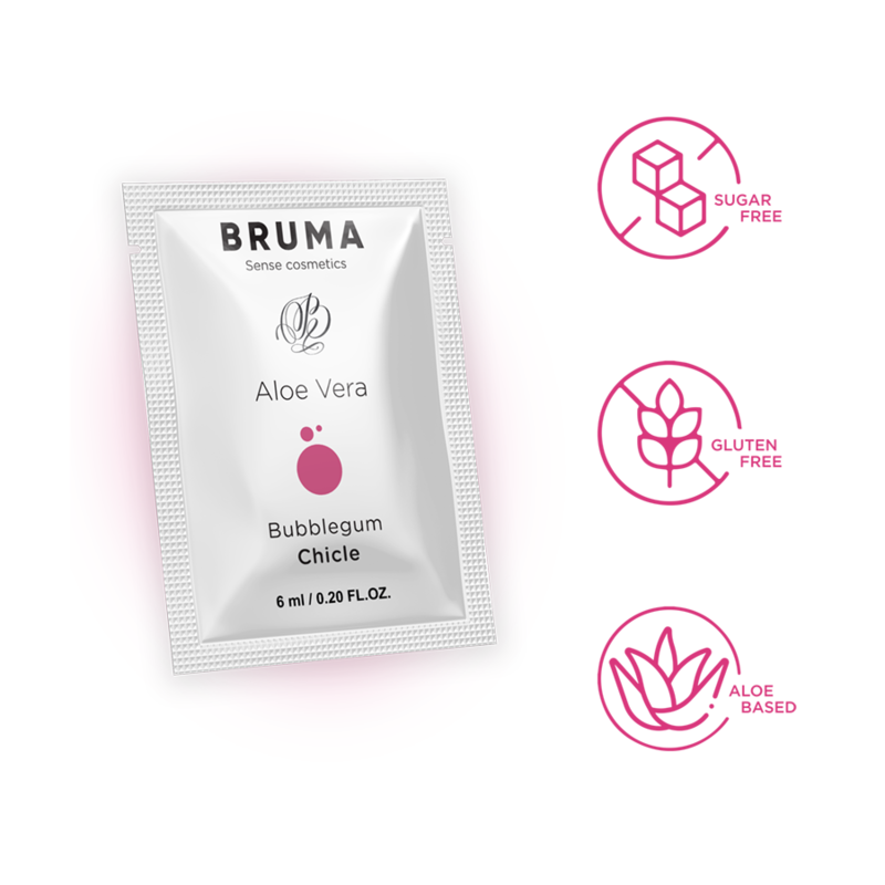 Bruma - 6 ml gel deslizante con aloe vera sabor a chicle
