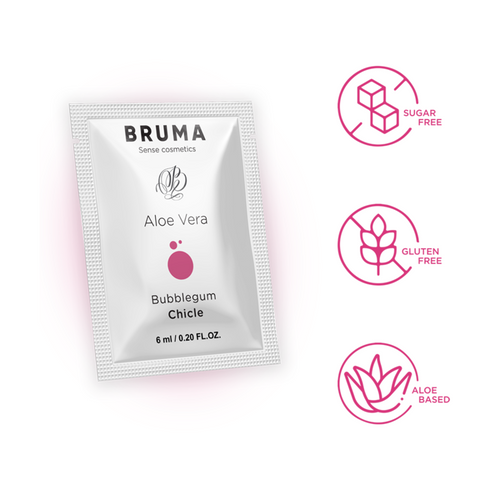 Bruma - 6 ml gel deslizante con aloe vera sabor a chicle