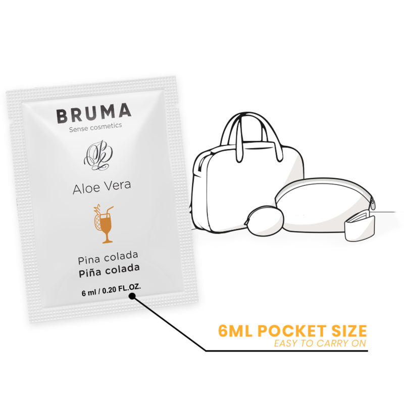 Bruma - 6 ml gel deslizante con aloe vera sabor a piña