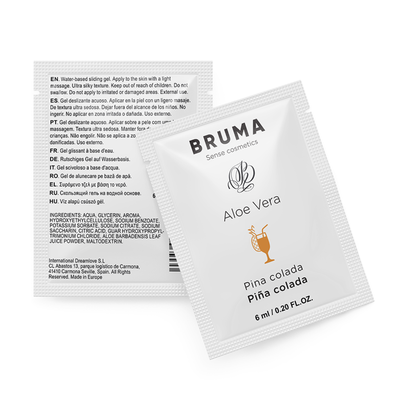 Bruma - 6 ml gel deslizante con aloe vera sabor a piña