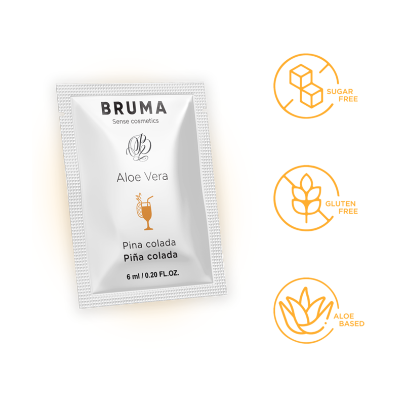 Bruma - 6 ml gel deslizante con aloe vera sabor a piña
