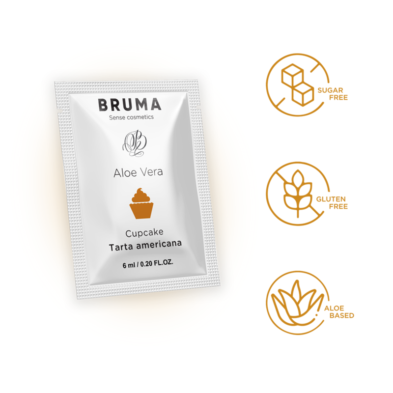 Bruma - 6 ml gel deslizante con aloe vera sabor a tarta
