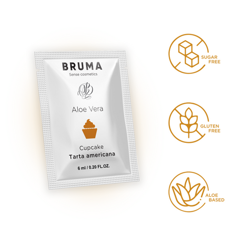 Bruma - 6 ml gel deslizante con aloe vera sabor a tarta