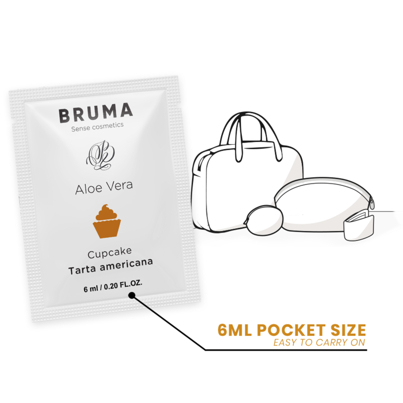 Bruma - 6 ml gel deslizante con aloe vera sabor a tarta