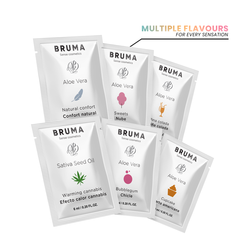 Bruma - 6 ml gel deslizante con aloe vera sabor a tarta