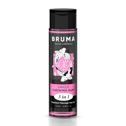 Bruma - aceite de masaje premium efecto calor sabor chicle