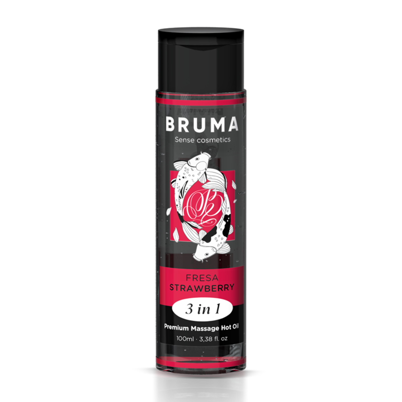 Bruma - aceite de masaje premium efecto calor sabor fresa 3