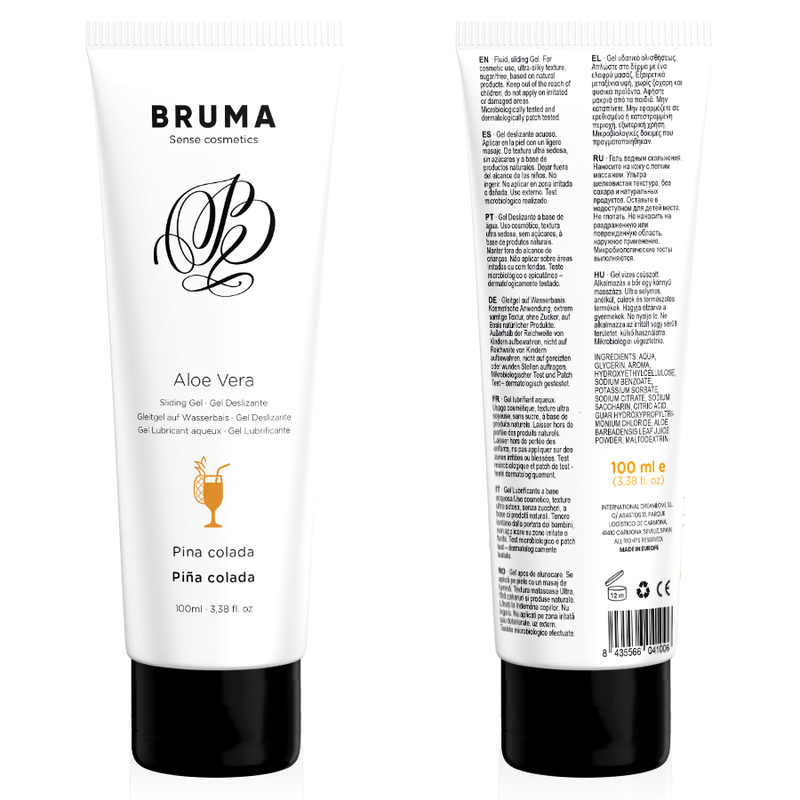 Bruma - gel deslizante con aloe vera sabor a piña colada