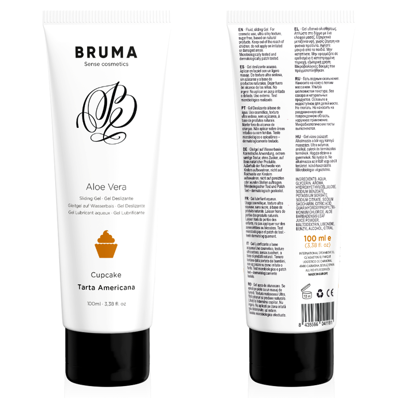 Bruma - gel deslizante con aloe vera sabor a tarta